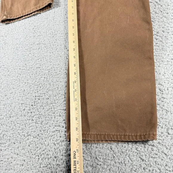 Dickies Carpenter Work Pants Size 35x36 Khaki Utility Jeans Relaxed Fit - Picture 7 of 11